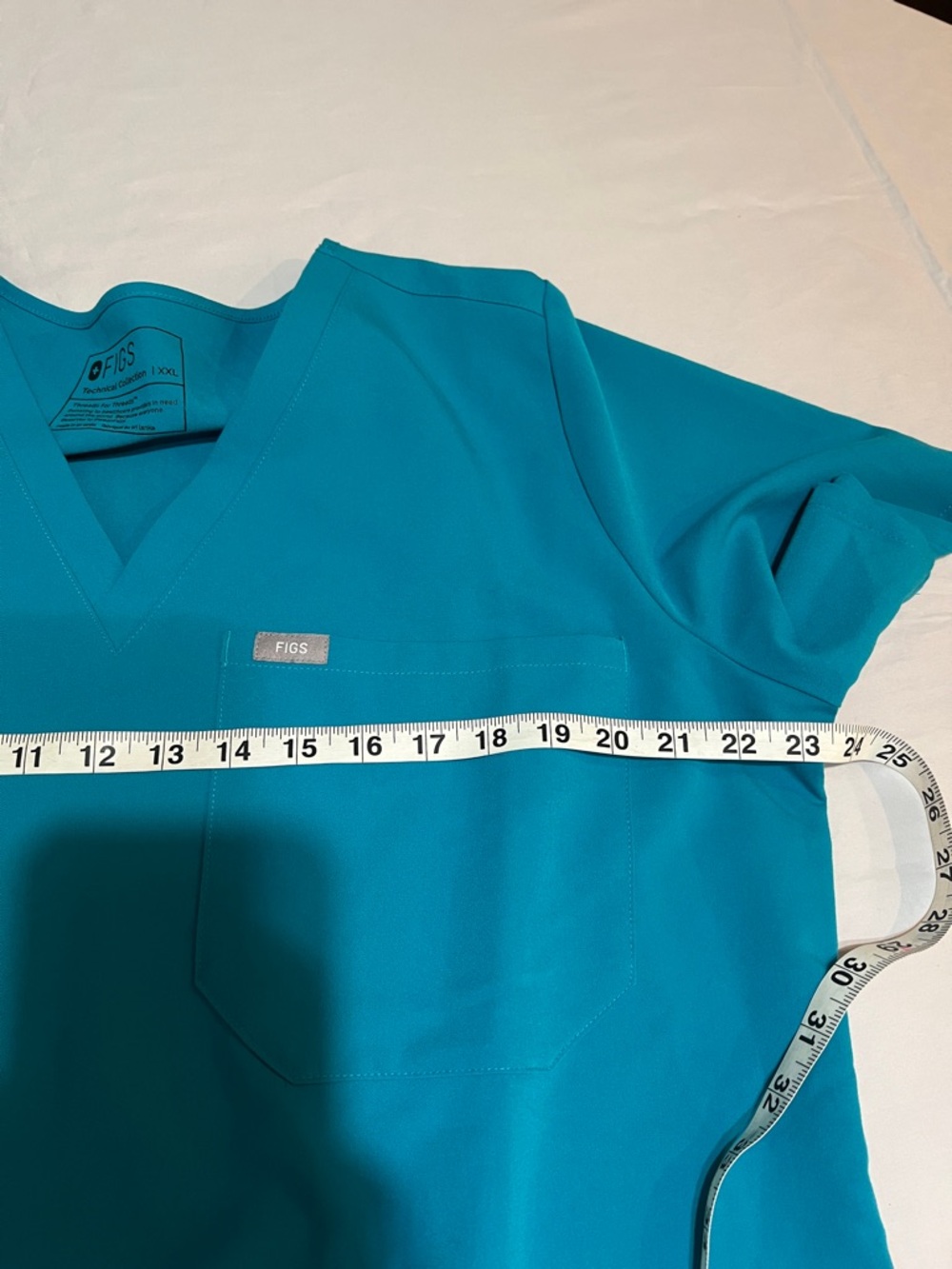 FIGS Technical Collection Scrub Set Teal Blue XXL Top XXL/P Bottoms Workwear - Picture 4 of 12